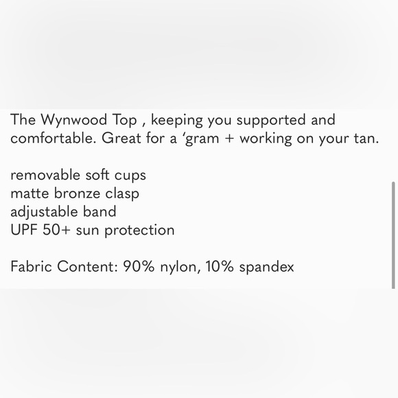 NWT Andie The Wynwood Top one shoulder medium - Picture 7 of 7